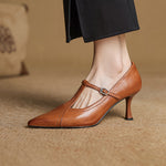Women’s T-Strap Kitten Heel Pumps
