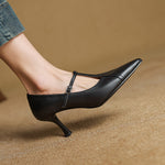 Women’s T-Strap Kitten Heel Pumps