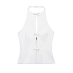 Women’s Halter Neck Cut-Out Sleeveless Top