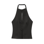 Women’s Halter Neck Cut-Out Sleeveless Top