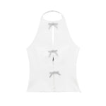 Women’s Halter Neck Cut-Out Sleeveless Top