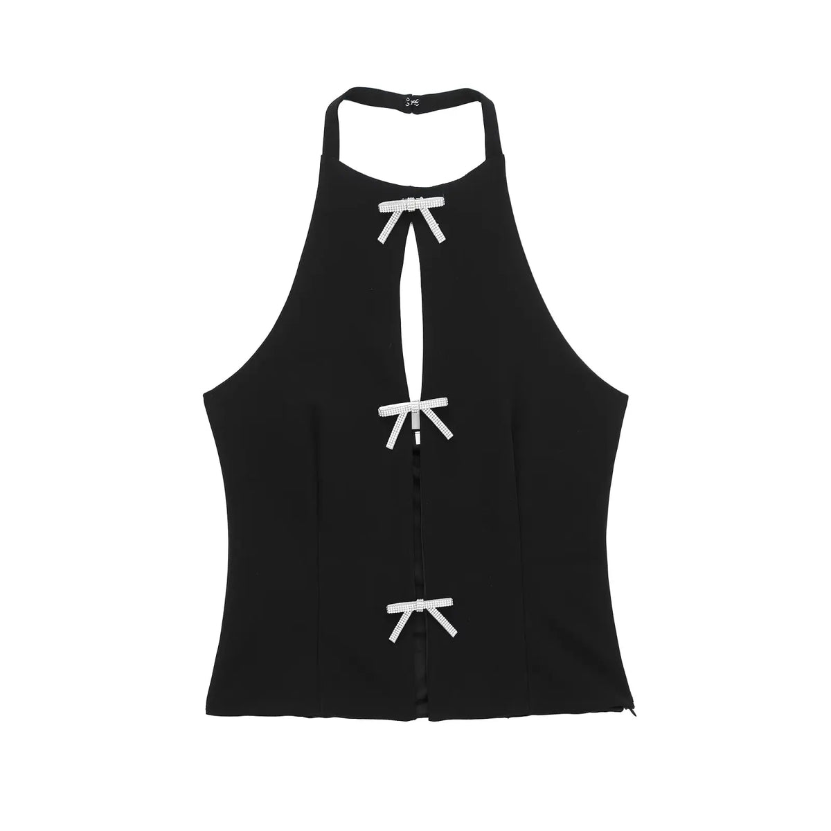 Women’s Halter Neck Cut-Out Sleeveless Top