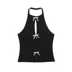 Women’s Halter Neck Cut-Out Sleeveless Top