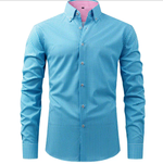 Men’s Button Down Long Sleeve Collared Shirt