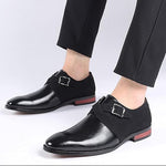 Men’s Closed-Toe Buckle Strap Dress Shoes