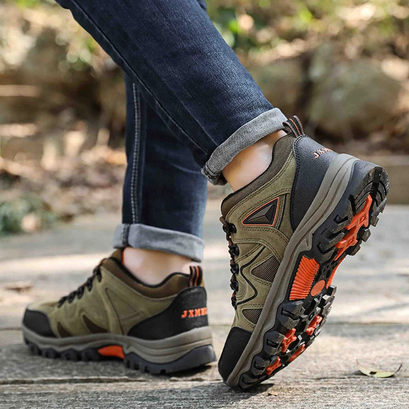Men’s Closed-Toe Lace-Up Outdoor Hiking Shoes