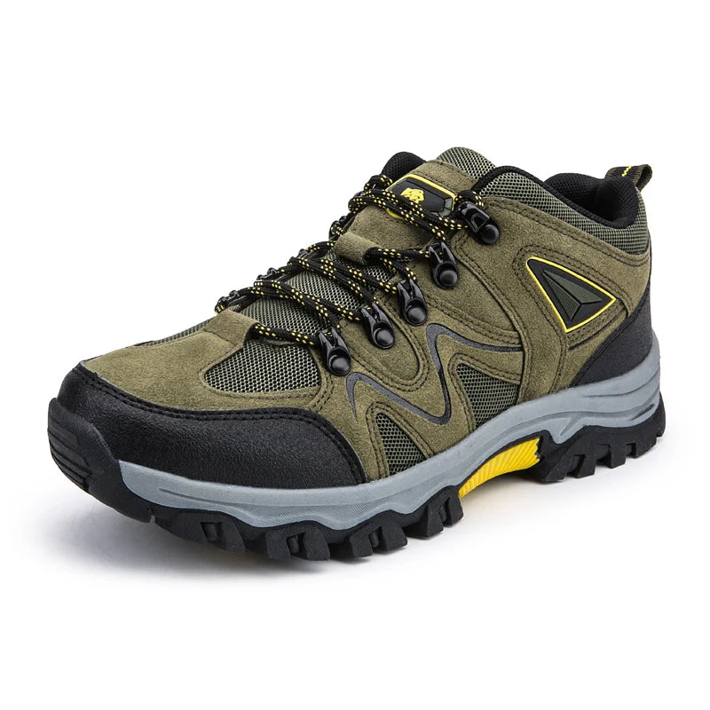 Men’s Closed-Toe Lace-Up Outdoor Hiking Shoes