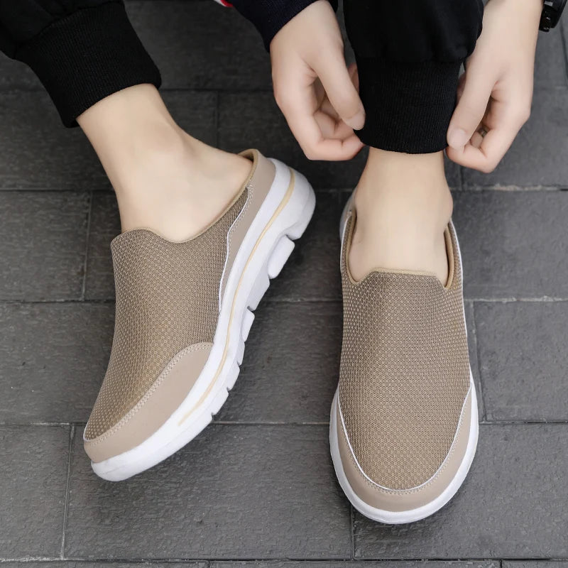Men’s Closed-Toe Slip-On Mule Sandals