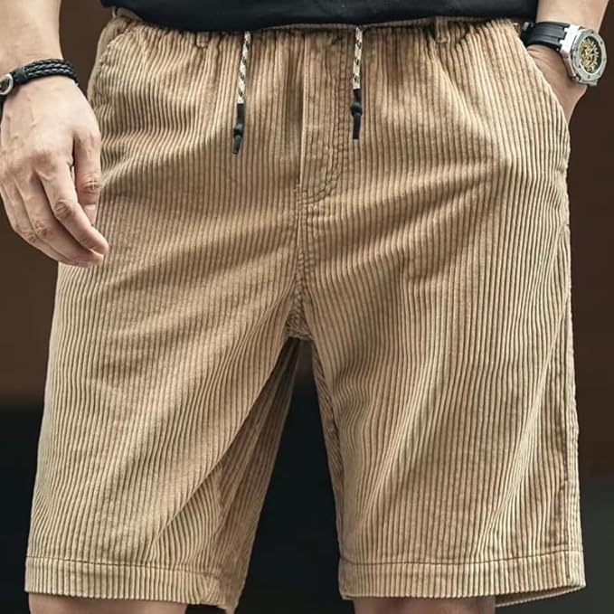 Men’s Corduroy Drawstring Shorts