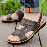 Men’s Open-Toe Adjustable Strap Flat Sandals