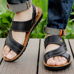 Men’s Open-Toe Adjustable Strap Flat Sandals