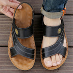 Men’s Open-Toe Adjustable Strap Flat Sandals