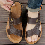 Men’s Open-Toe Adjustable Strap Flat Sandals