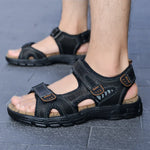 Men’s Open-Toe Multi-Strap Flat Sandals