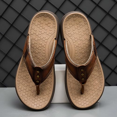 Men’s Open-Toe Wide Strap Flip Flops