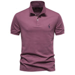 Men’s Short Sleeve Button Placket Polo Shirt