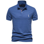 Men’s Short Sleeve Button Placket Polo Shirt