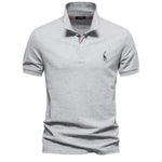 Men’s Short Sleeve Button Placket Polo Shirt