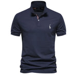 Men’s Short Sleeve Button Placket Polo Shirt