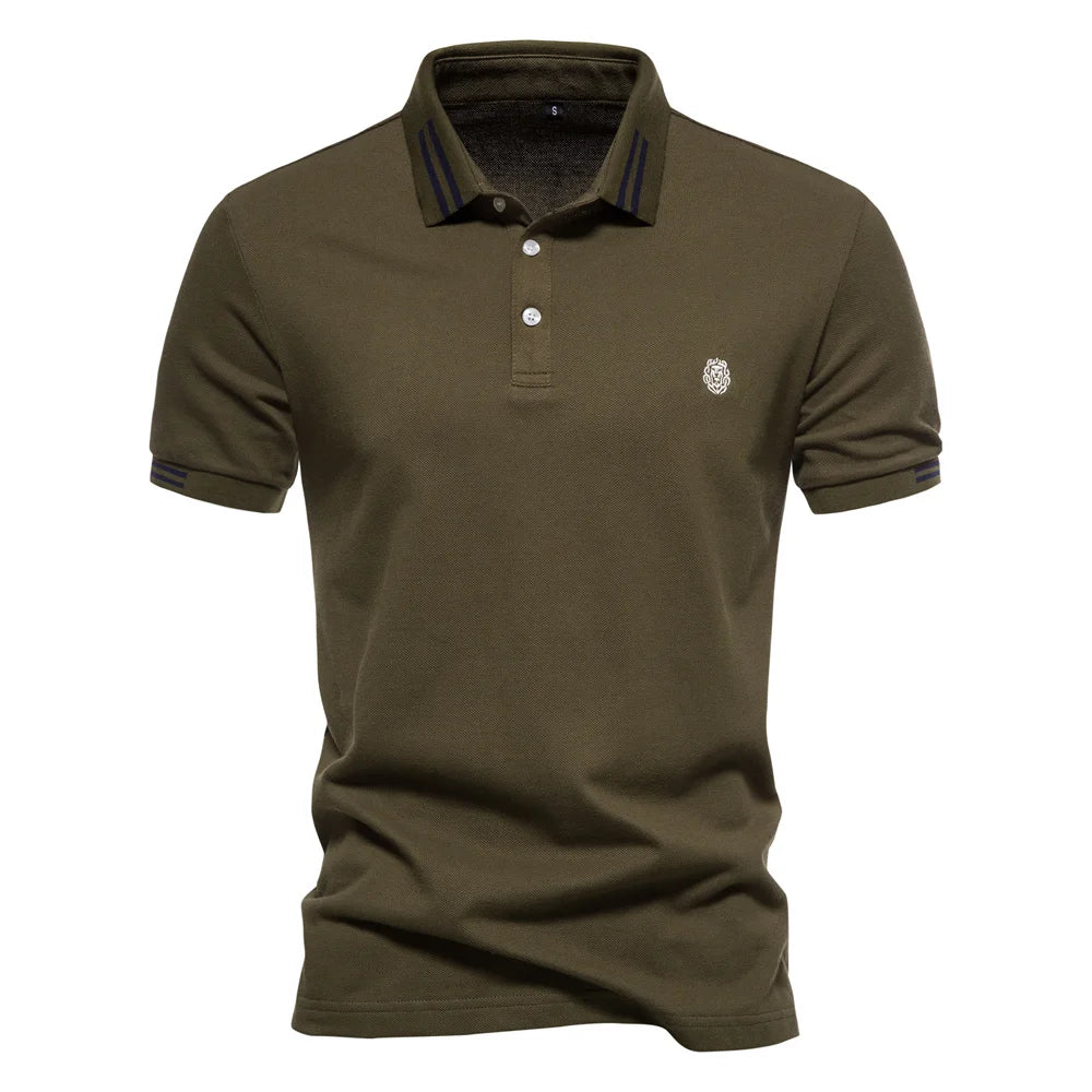Men’s Short Sleeve Button Polo Shirt