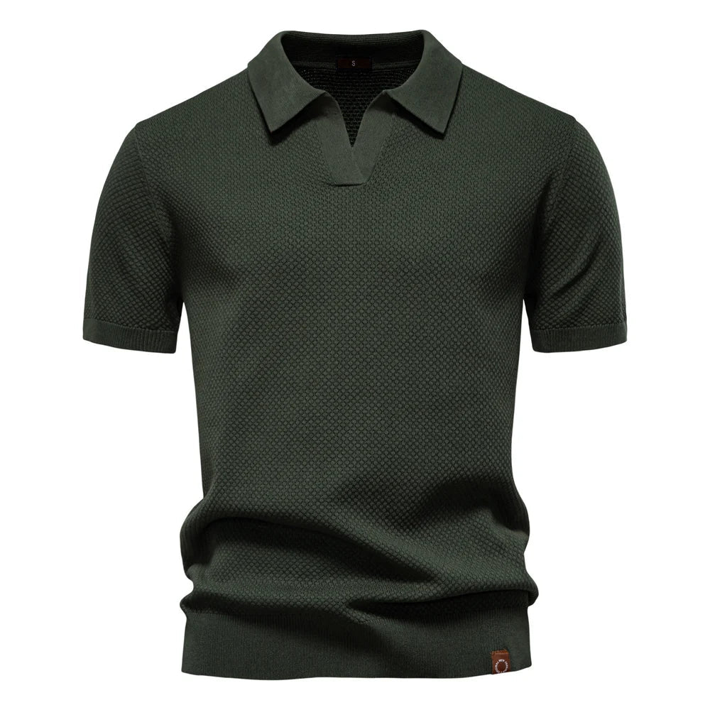 Men’s Short Sleeve Buttonless Polo Shirt