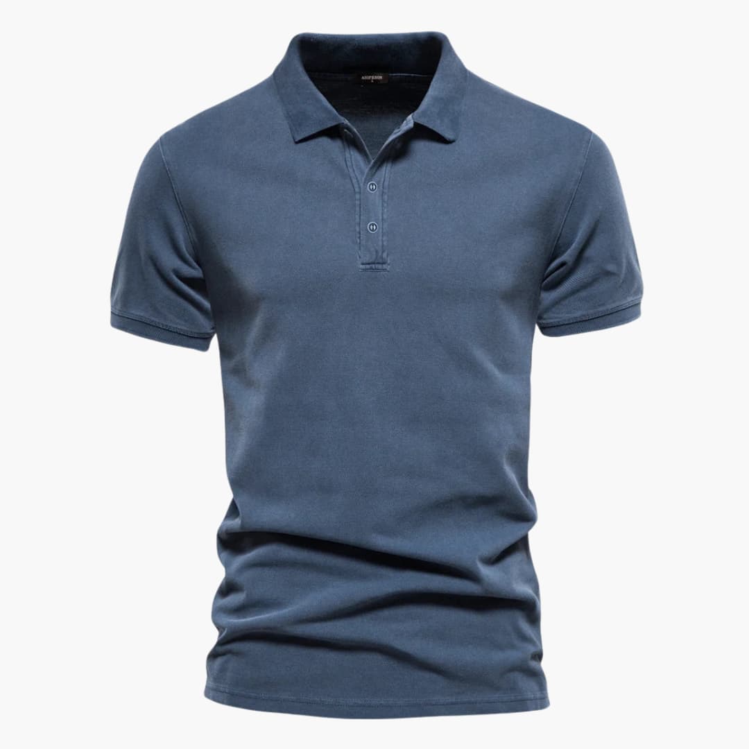 Men’s Short Sleeve Polo Shirt with Buttons