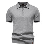 Men’s Short Sleeve Quarter-Zip Polo Shirt