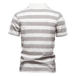 Men’s Short Sleeve Striped Polo Shirt