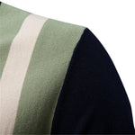 Men’s Short Sleeve Vertical Stripe Polo Shirt