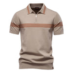 Men’s Short Sleeve Zip Polo Shirt