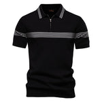 Men’s Short Sleeve Zip Polo Shirt