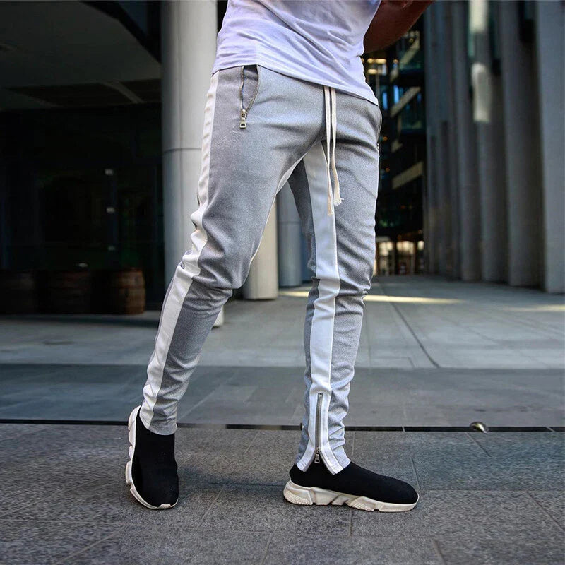 Men’s Slim Fit Zip Hem Track Sweatpants