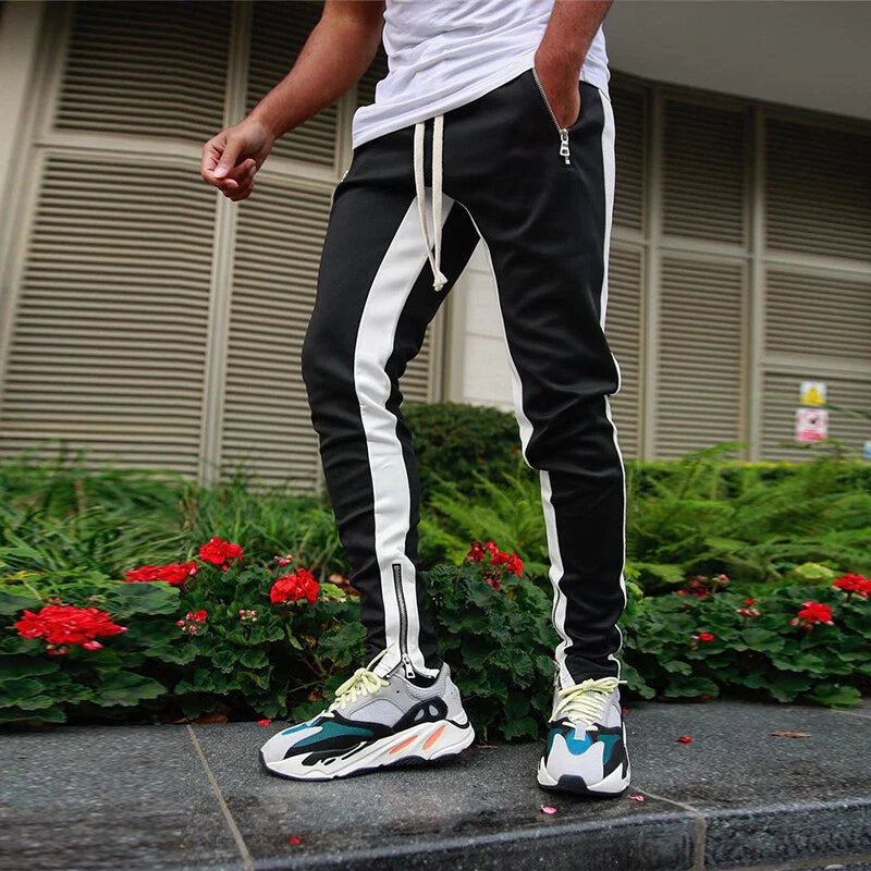 Men’s Slim Fit Zip Hem Track Sweatpants