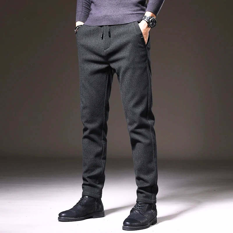 Men’s Straight Fit Drawstring Waist Pants