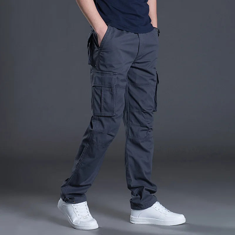 Men’s Straight Fit Multi-Pocket Cargo Pants