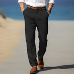 Men's Belt-Loop Straight Cut Pants