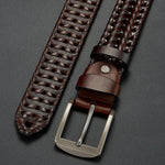 Men’s Braided Buckle Dress Belt