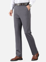 Men’s Button Closure Belt Loop Side Pocket Tailored Pants