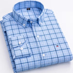 Men’s Button Down Check Long Sleeve Shirt