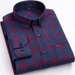 Men’s Button Down Check Long Sleeve Shirt