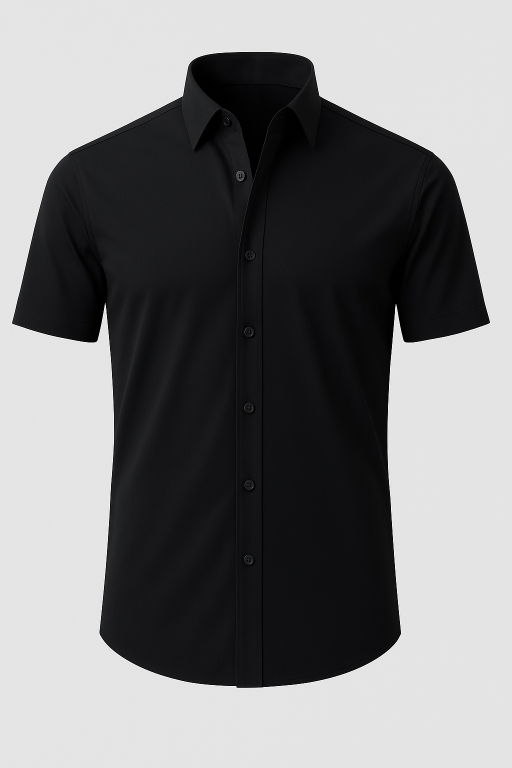 Men’s Button Down Short Sleeve Collared Casual Shirt