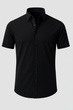 Men’s Button Down Short Sleeve Collared Casual Shirt