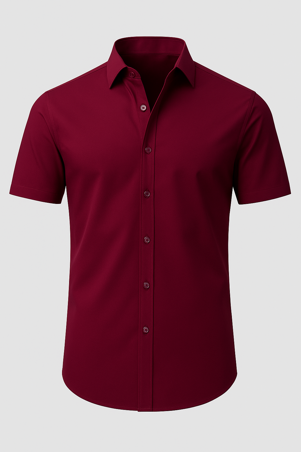 Men’s Button Down Short Sleeve Collared Casual Shirt