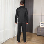 Men’s Button Front Long Sleeve 2 Piece Pajama Set