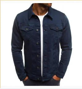 Men’s Chest Pocket Button Front Denim Jacket