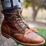 Men’s Closed Toe Lace-Up Ankle Boots