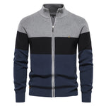 Men’s Color Block Full Zip Knit Cardigan