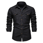 Men’s Denim Button Down Shirt