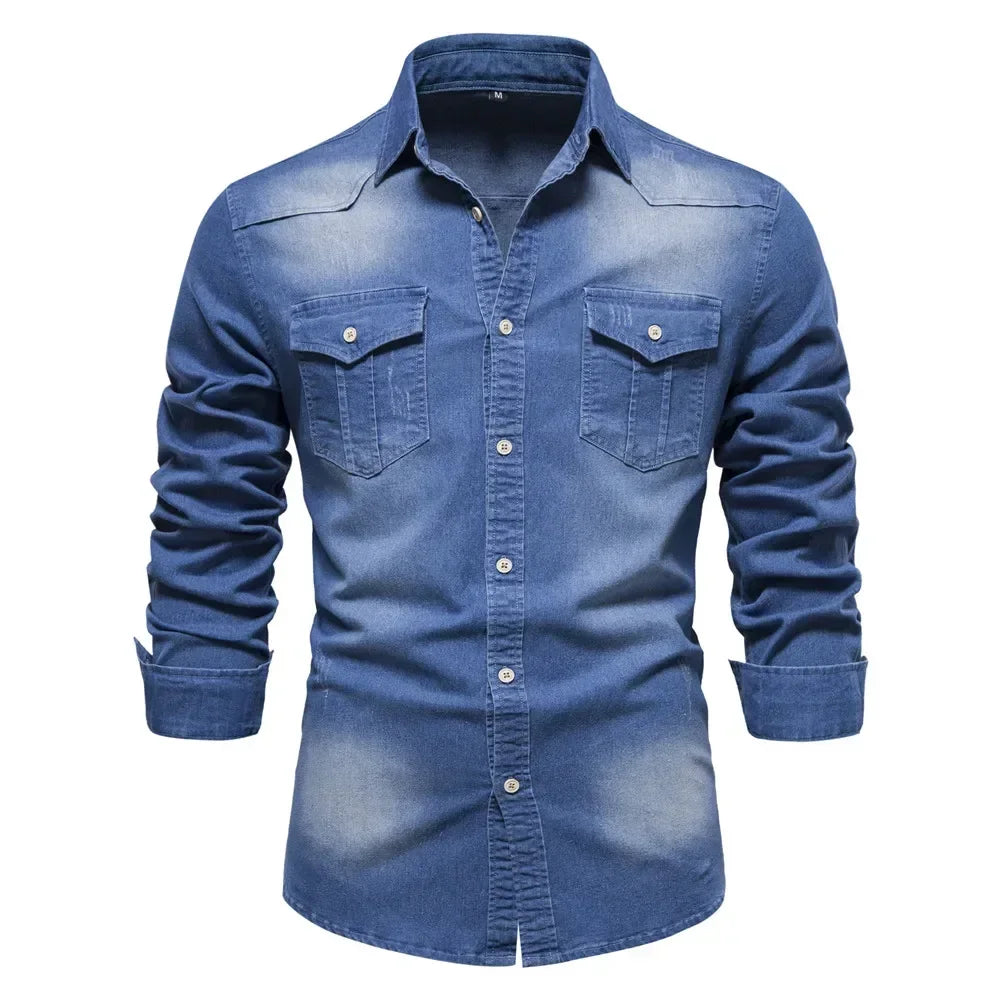 Men’s Denim Button Down Shirt