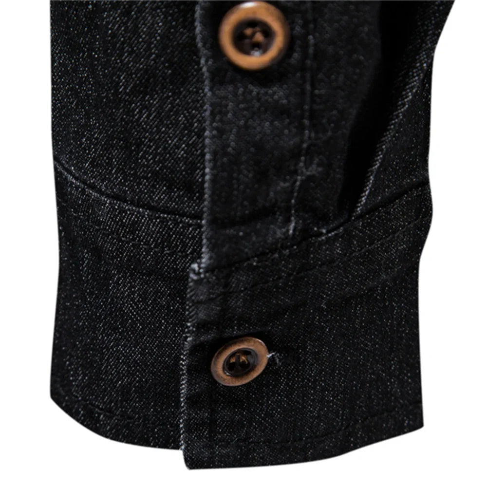 Men’s Denim Button Down Shirt